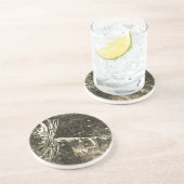 Klassiek droge-vliegpatroon voor forel- en baardvi zandsteen onderzetter (Zijkant)