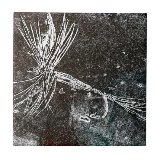 Klassiek droog vliegpatroon voor forel en volwasse tegeltje (Voorkant)