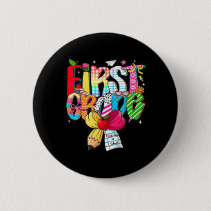 Klassiek droomteam leraar terug naar school 1e lee ronde button 5,7 cm