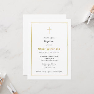 Klassiek Dubbel Goud Lijst Eenvoudige Orthodoxe Do Kaart