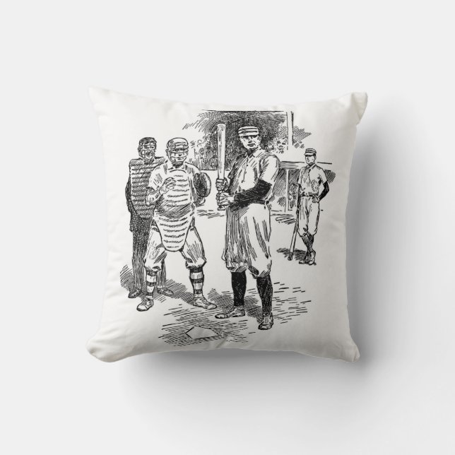 Klassiek dubbelzijdig baseball-Sierkussen Kussen (Voorkant)