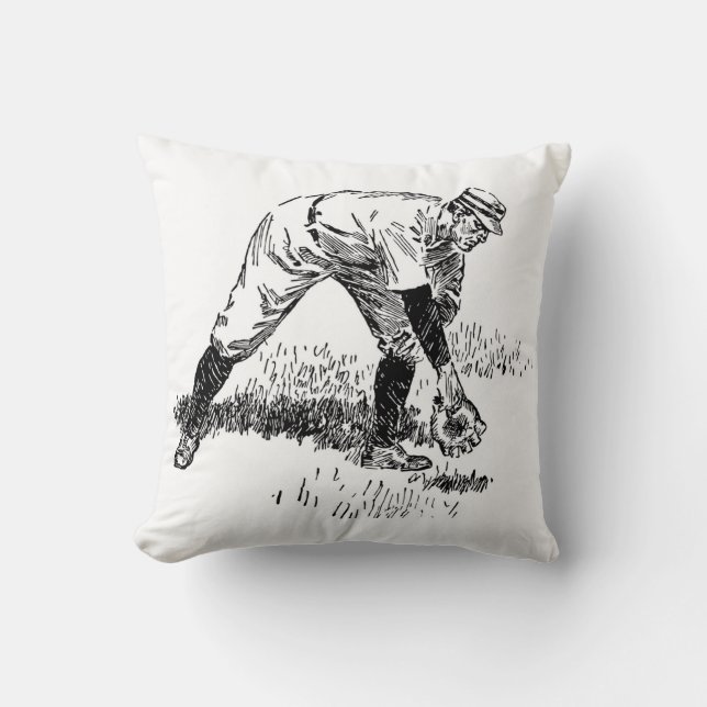 Klassiek dubbelzijdig baseball-Sierkussen Kussen (Voorkant)