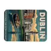Klassiek Dublin stad, Ierland republiek reis gesch Magneet (Horizontaal)