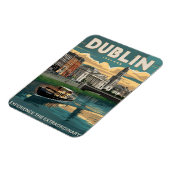 Klassiek Dublin stad, Ierland republiek reis gesch Magneet (Linkerzijde)