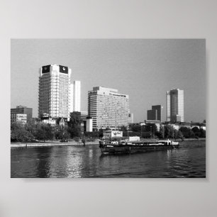 Klassiek Duitsland Frankfurt Main rivier Poster