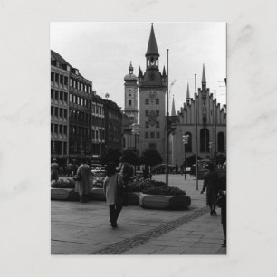 Klassiek Duitsland München Kerk Marienplatz Briefkaart