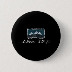 Klassiek Eden Utah Winter Skifun Ronde Button 5,7 Cm