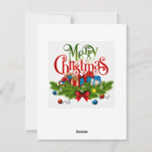 Klassiek - Een Kerstbehandeling Feestdagenkaart (Achterkant)