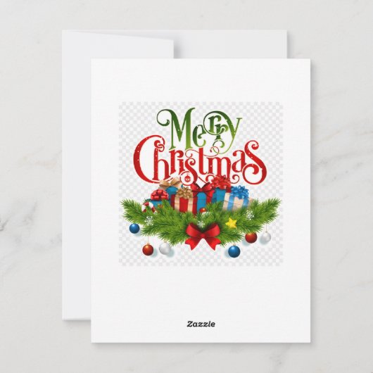 Klassiek - Een Kerstbehandeling Feestdagenkaart (Achterkant)