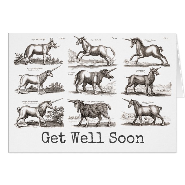 Klassiek Eenhoorn Antiek Mythisch Magisch Wezen (Voorkant Horizontaal)