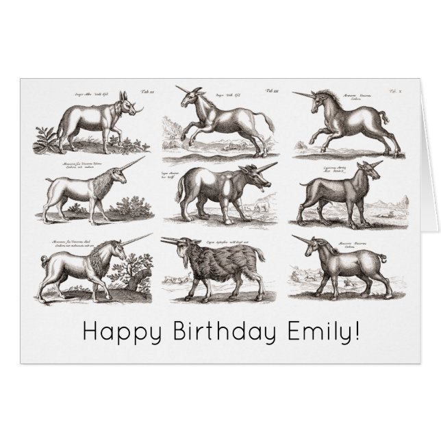 Klassiek Eenhoorn Antiek Mythisch Magisch Wezen (Voorkant Horizontaal)