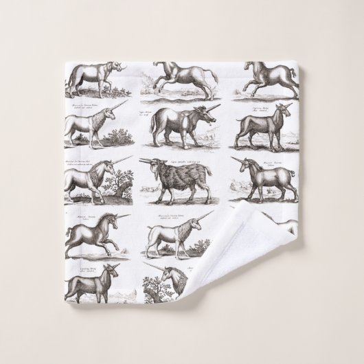 Klassiek Eenhoorn Antiek Mythisch Magisch Wezen Bad Handdoek (Wasdoekje)