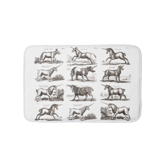 Klassiek Eenhoorn Antiek Mythisch Magisch Wezen Badmat (Voorkant)