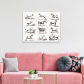 Klassiek Eenhoorn Antiek Mythisch Magisch Wezen Canvas Afdruk (Insitu (Woonkamer))