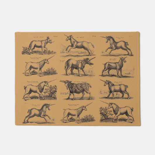 Klassiek Eenhoorn Antiek Mythisch Magisch Wezen Deurmat (Voorkant)