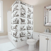 Klassiek Eenhoorn Antiek Mythisch Magisch Wezen Douchegordijn (In situ)