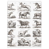 Klassiek Eenhoorn Antiek Mythisch Magisch Wezen Klembord (Achterkant)