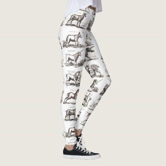 Klassiek Eenhoorn Antiek Mythisch Magisch Wezen Leggings (Rechts)