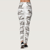 Klassiek Eenhoorn Antiek Mythisch Magisch Wezen Leggings (Achterkant)
