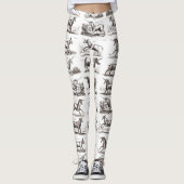 Klassiek Eenhoorn Antiek Mythisch Magisch Wezen Leggings (Voorkant)