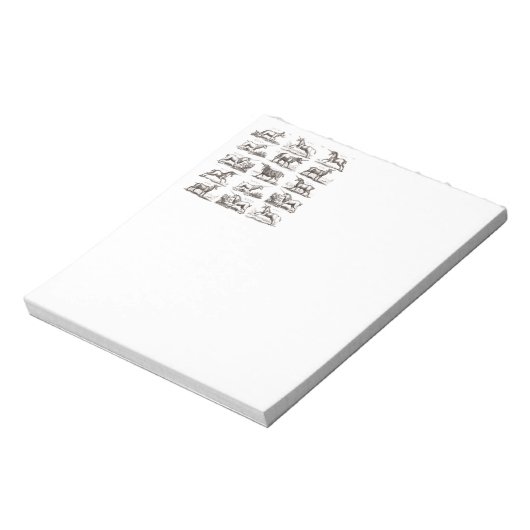 Klassiek Eenhoorn Antiek Mythisch Magisch Wezen Notitieblok (Linkerzijde)