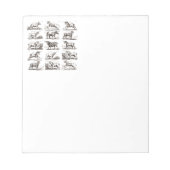 Klassiek Eenhoorn Antiek Mythisch Magisch Wezen Notitieblok (Voorkant)