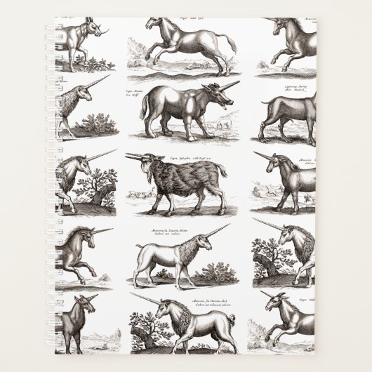 Klassiek Eenhoorn Antiek Mythisch Magisch Wezen Planner (Voorkant)