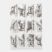 Klassiek Eenhoorn Antiek Mythisch Magisch Wezen Theedoek (Verticaal)