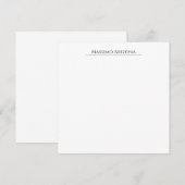 Klassiek Eenvoudig Elegant Zwart & Wit Minimalisti (Voorkant / Achterkant)