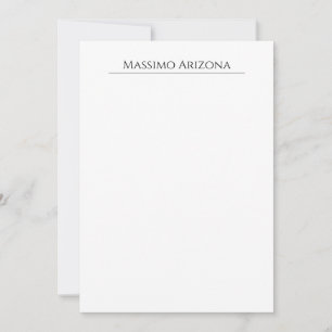 Klassiek Eenvoudig Elegant Zwart & Wit Minimalisti