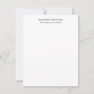 Klassiek Eenvoudig Elegant Zwart & Wit Minimalisti