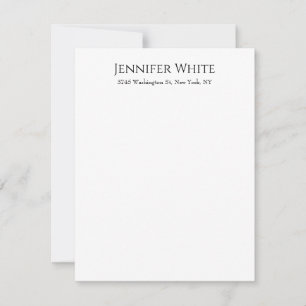 Klassiek Eenvoudig Elegant Zwart & Wit Minimalisti