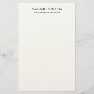 Klassiek Eenvoudig Elegant Zwart & Wit Minimalisti Briefpapier