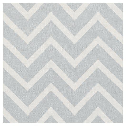 Klassiek eenvoudig grijs en wit Chevron Stof (Close Up)
