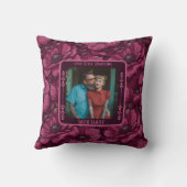 Klassiek eenvoudig paar bruiloft Sierkussen (Achterkant)