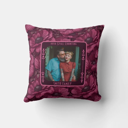 Klassiek eenvoudig paar bruiloft Sierkussen (Achterkant)