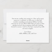 Klassiek Eenvoudig Prettig Kerstmis Drie Foto Feestdagenkaart (Achterkant)