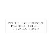 Klassiek eenvoudig retouradres bedrijf  zelfinktende stempel (Design)