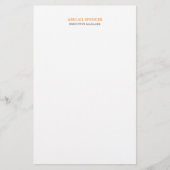 Klassiek Eenvoudig Schoon Professioneel Zakelijk Briefpapier (Voorkant)