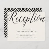 Klassiek Eenvoudig Script Moderne Trouwreceptie Informatiekaartje (Voorkant / Achterkant)