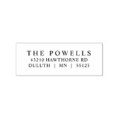 Klassiek eenvoudig tijdloos traditioneel retouradr rubberstempel (Afrduk)