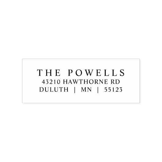 Klassiek eenvoudig tijdloos traditioneel retouradr rubberstempel (Afrduk)