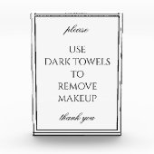 Klassiek Eenvoudig Witte Bathroom Makeup-handdoekb Fotoblokken (Voorkant)