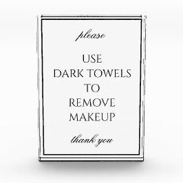 Klassiek Eenvoudig Witte Bathroom Makeup-handdoekb Fotoblokken