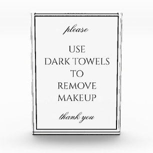 Klassiek Eenvoudig Witte Bathroom Makeup-handdoekb Fotoblokken