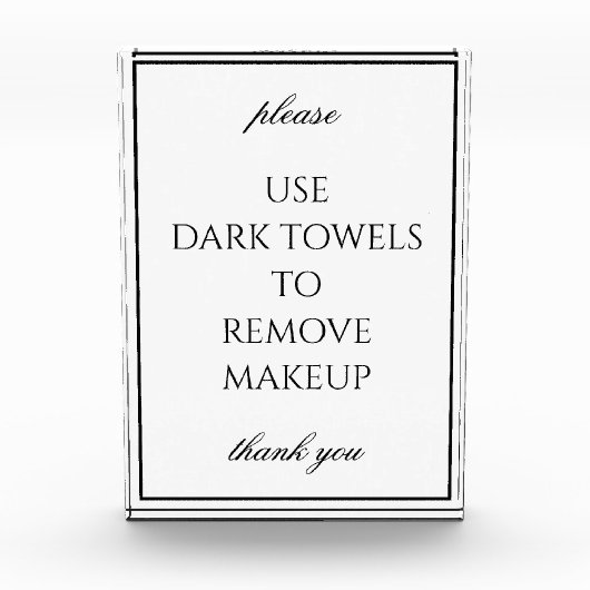 Klassiek Eenvoudig Witte Bathroom Makeup-handdoekb Fotoblokken (Voorkant)