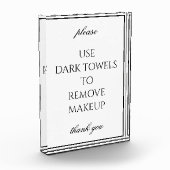 Klassiek Eenvoudig Witte Bathroom Makeup-handdoekb Fotoblokken (Links)