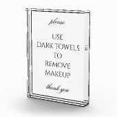 Klassiek Eenvoudig Witte Bathroom Makeup-handdoekb Fotoblokken (Rechts)