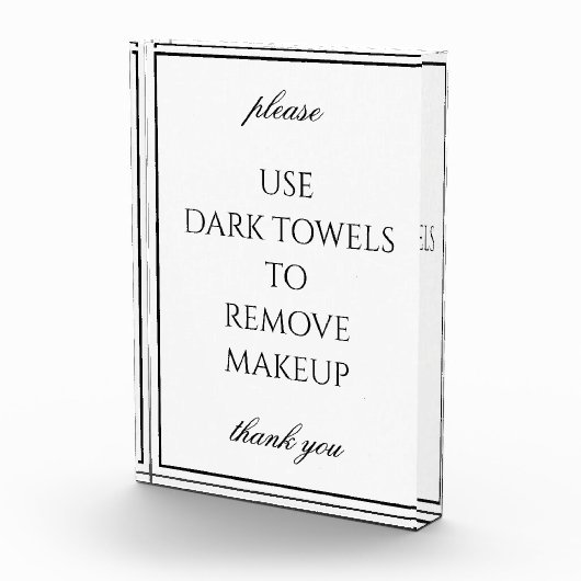 Klassiek Eenvoudig Witte Bathroom Makeup-handdoekb Fotoblokken (Rechts)