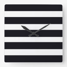 Klassiek eenvoudig zwart en wit gestreept modern